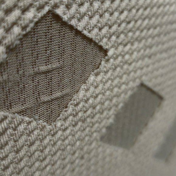 FASHIONNOVA Long Sleeve beige checkered bodysuit - Picture 4 of 12